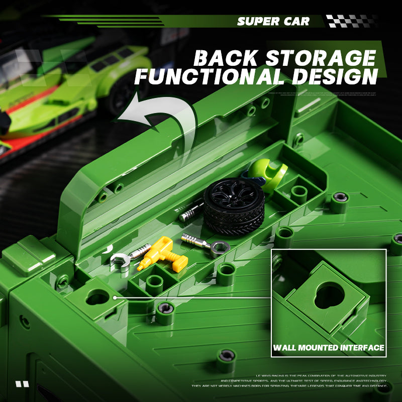 EIKEE Y24005 - Le Mans SC63 Supercar Model | Multi-Display | 577+ pcs