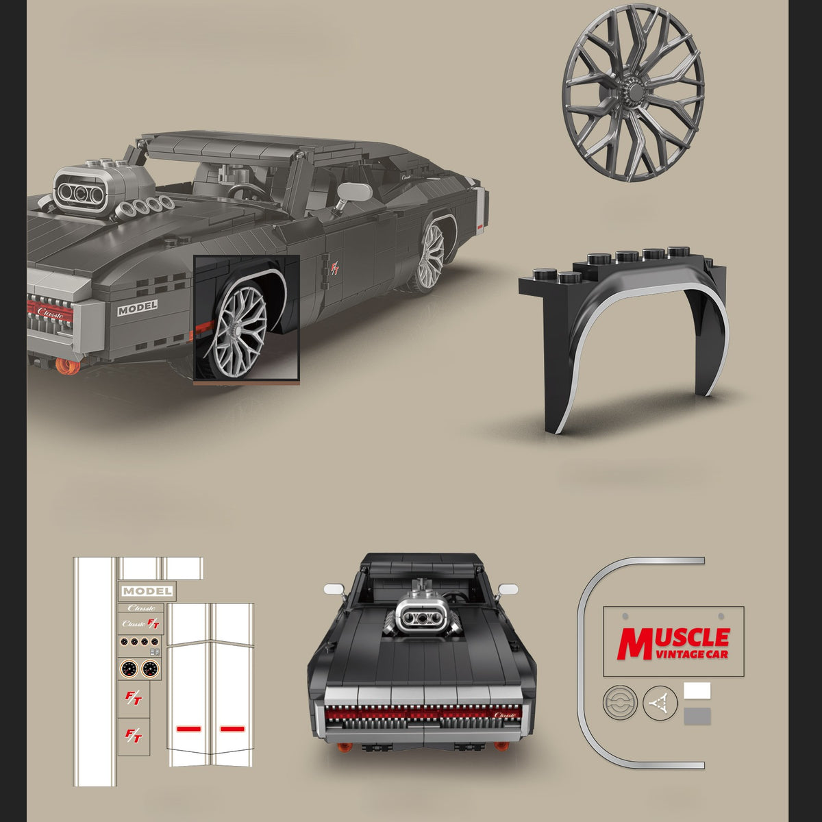 EIKEE Y26010 - Dodge Model-CT Classic Car Model | 1,271+ pcs