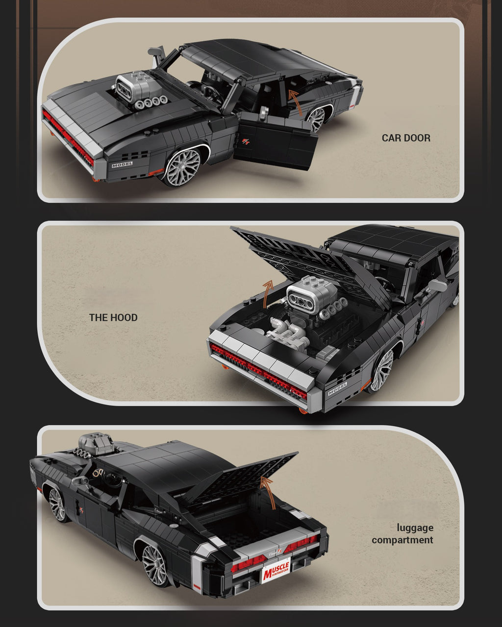 EIKEE Y26010 - Dodge Model-CT Classic Car Model | 1,271+ pcs