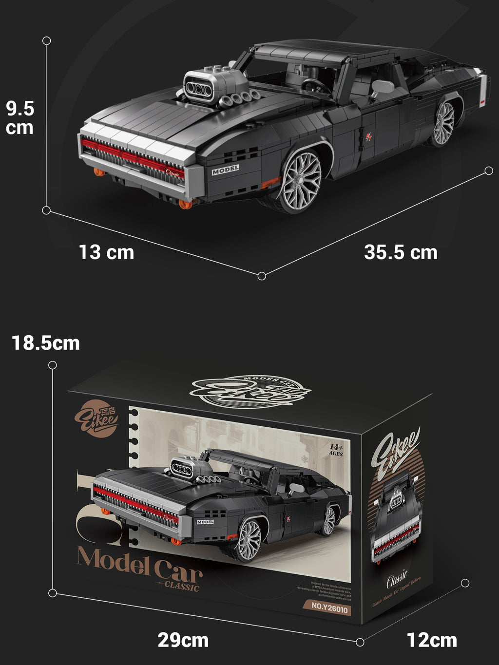 EIKEE Y26010 - Dodge Model-CT Classic Car Model | 1,271+ pcs