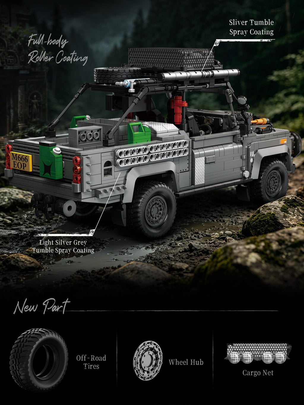 EIKEE Y26021 - Classic 4x4 Off-Road Car Model | 1,966+ pcs