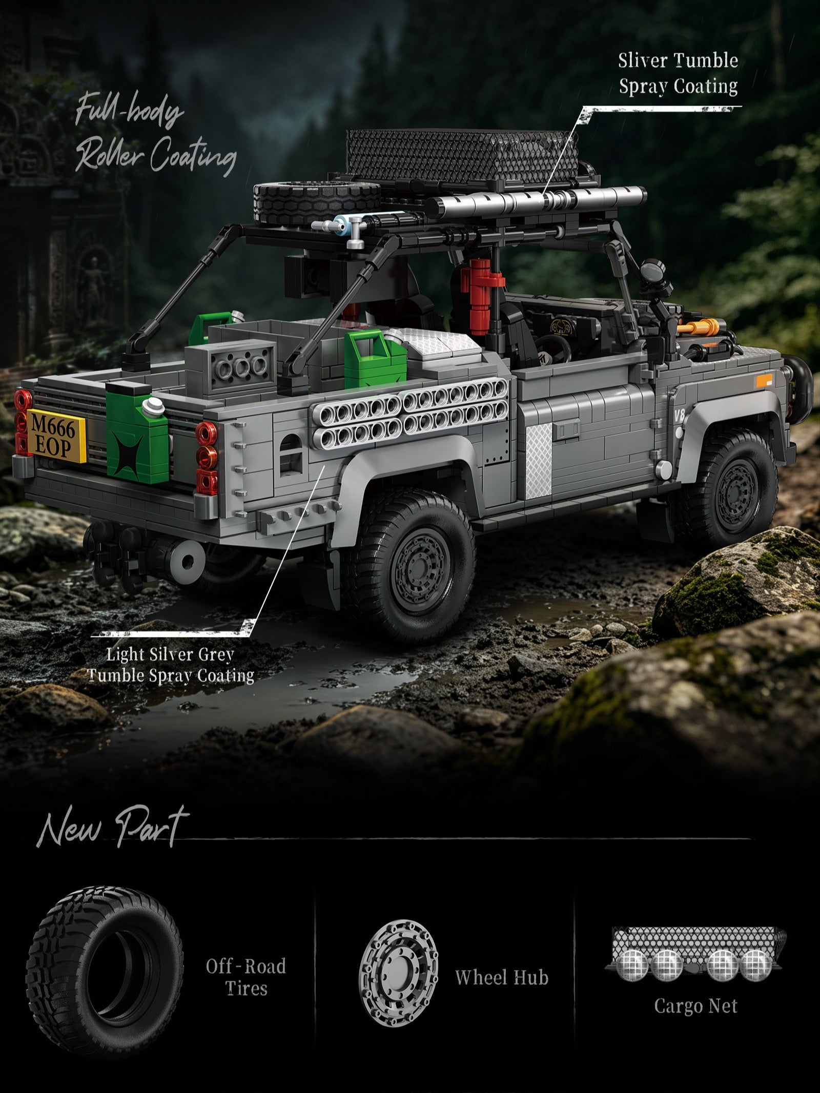 EIKEE Y26021 - Classic 4x4 Off-Road Car Model | 1,966+ pcs