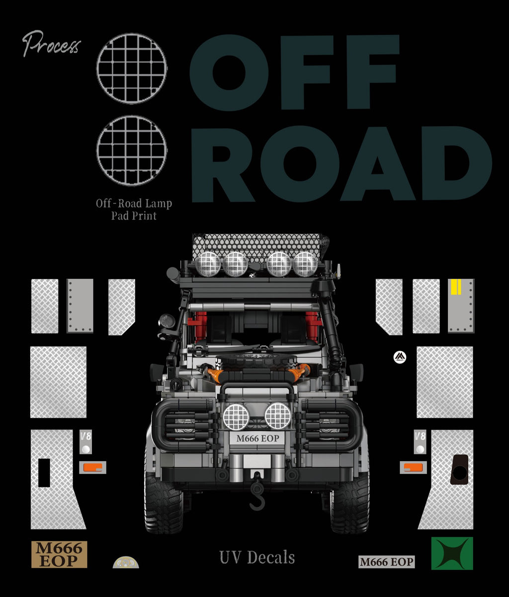 EIKEE Y26021 - Classic 4x4 Off-Road Car Model | 1,966+ pcs