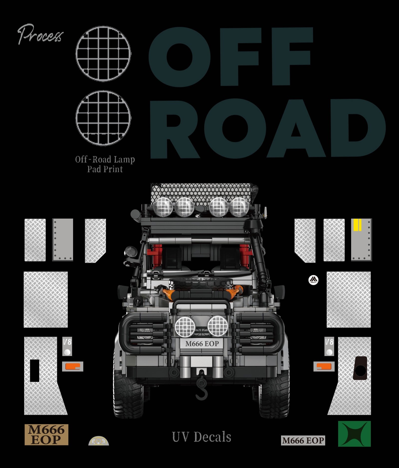 EIKEE Y26021 - Classic 4x4 Off-Road Car Model | 1,966+ pcs