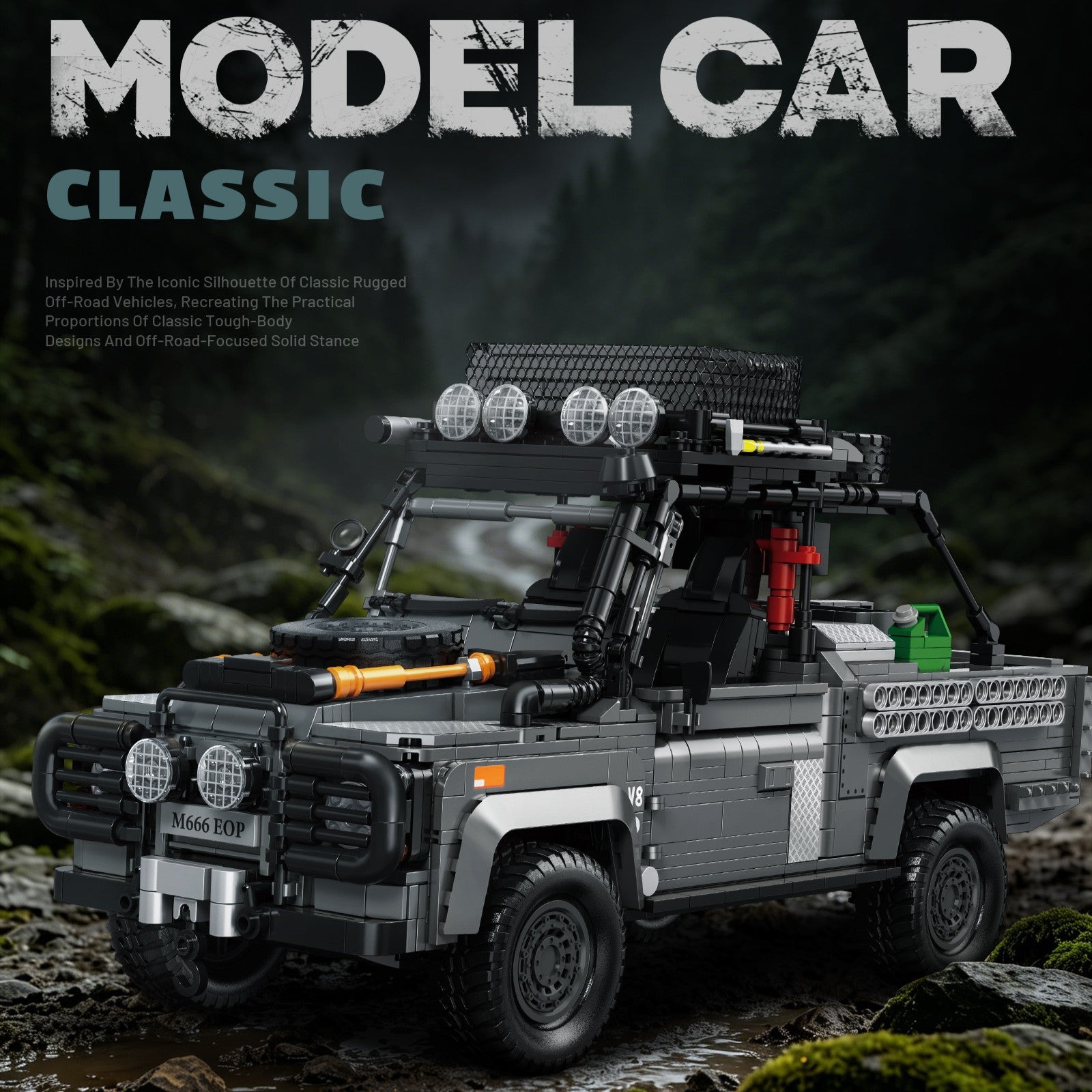 EIKEE Y26021 - Classic 4x4 Off-Road Car Model | 1,966+ pcs