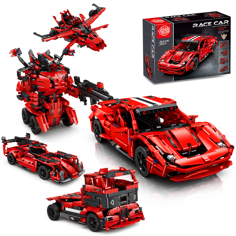 EIKEE Y12005 5-in-1 Red Supercars | 763+ pcs