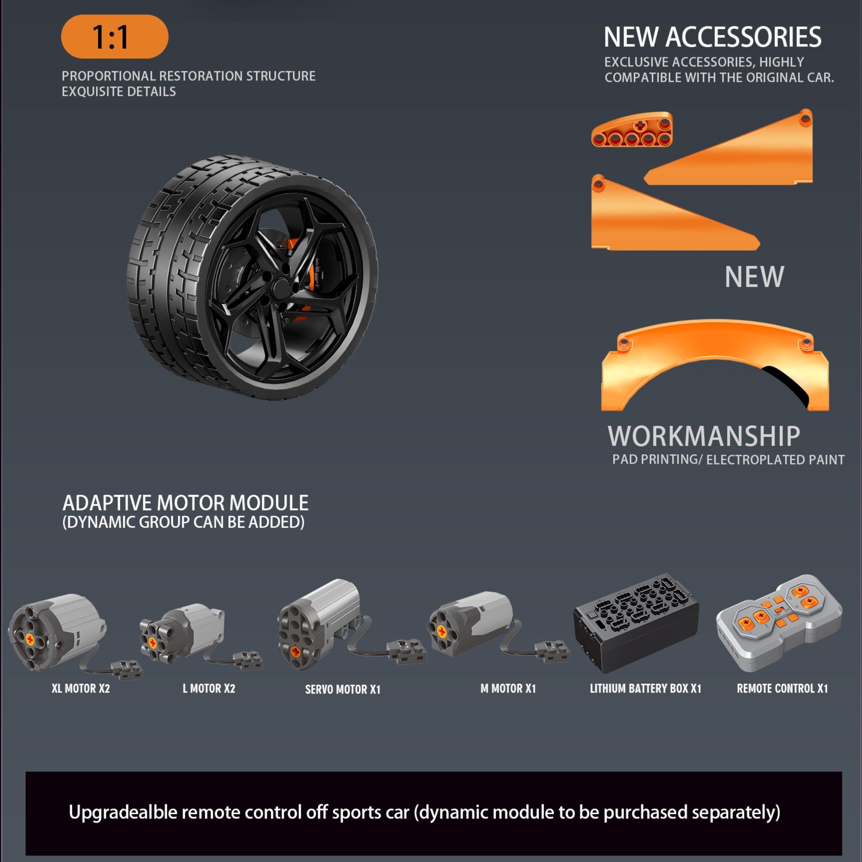 EIKEE Y18005 - Maleran W1 V8 Supercar Model | 4,236+ pcs