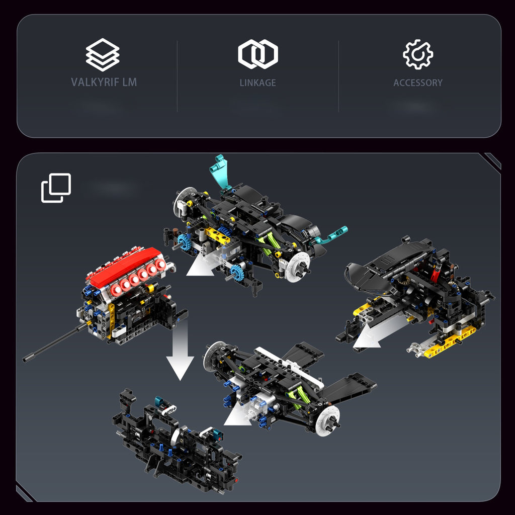 EIKEE Y18083 - Valkyrie LM V12 Supercar Model | 3,069+ pcs