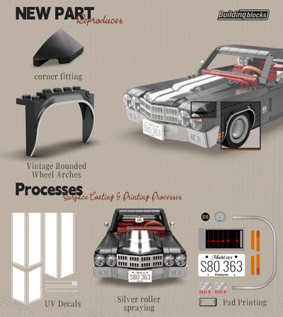 EIKEE Y26012 Dodge Vintage Classic | 1,038+ pcs