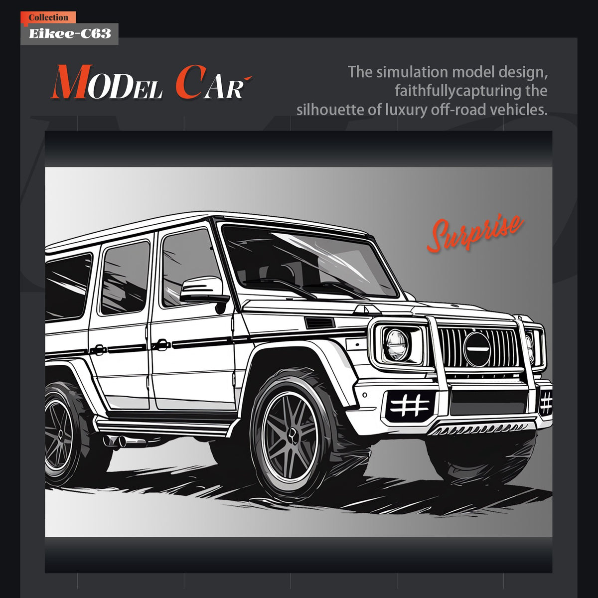 EIKEE Y26022 Classic 4×4 Off-Road Cruiser | 1,689+ pcs