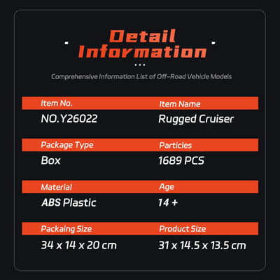EIKEE Y26022 Classic 4×4 Off-Road Cruiser | 1,689+ pcs